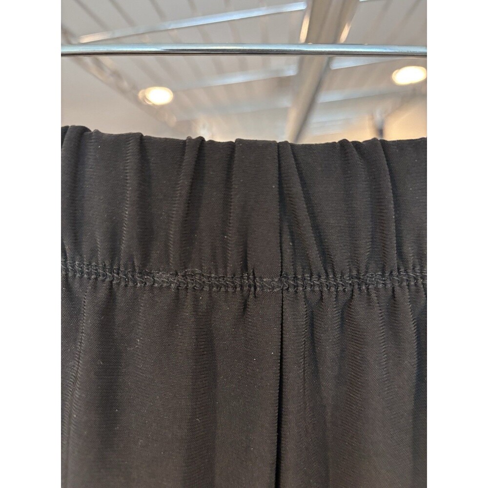 Liv By Habitat Pants XL Artsy Slinky Travel Knit Pull On Pocket Black Ruched - Picture 5 of 9